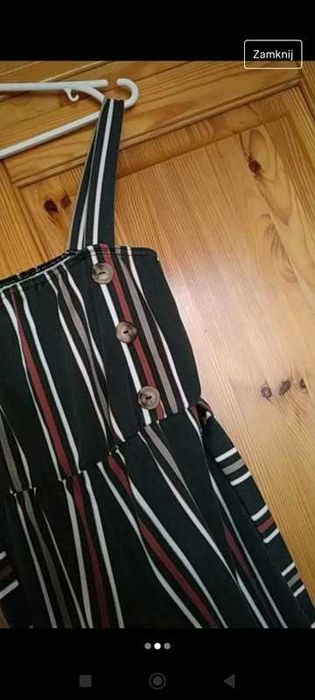 Kombinezon w pasku modny wiosenny letni rozmiar M