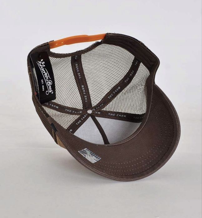 Gooring Bros czapka z daszkiem brąz unisex