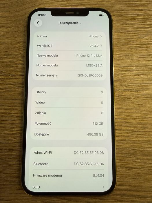 Iphone 12 pro max 512GB 90% baterii
