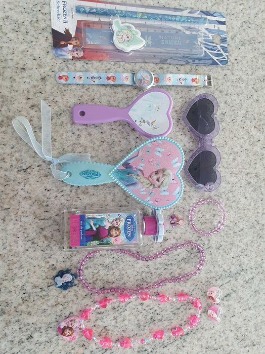 Kraina lodu Frozen Elsa zegarek okulary szczotka koraliki perfumy