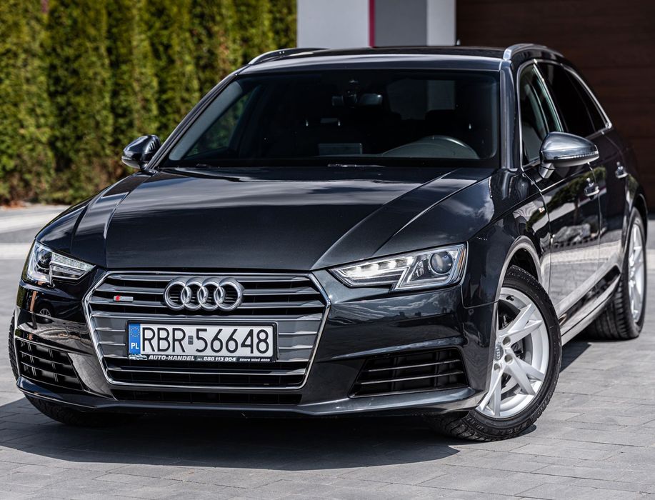 Audi A4 Avant 2,0TDI-150KM/czarny sufit/S-line/LEDY/Bezwypadkowy/Stan BDB/