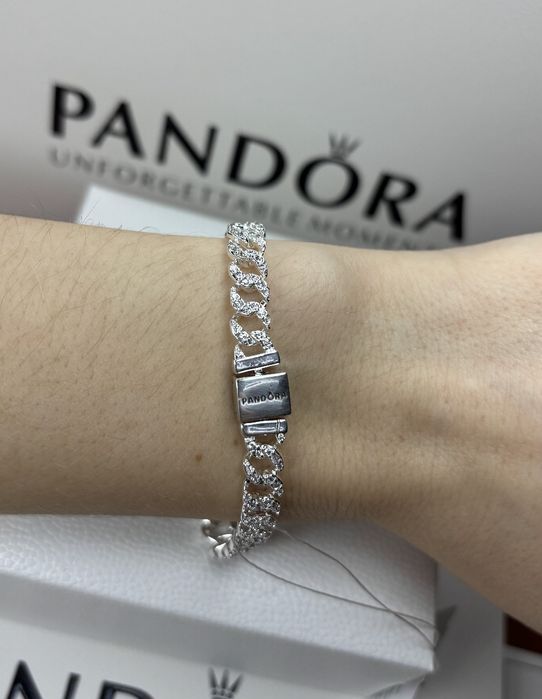 Браслет Pandora сяючим паве Пандора браслет
