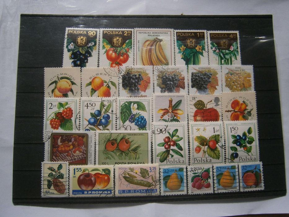 34 selos do tema Frutos todos diferentes