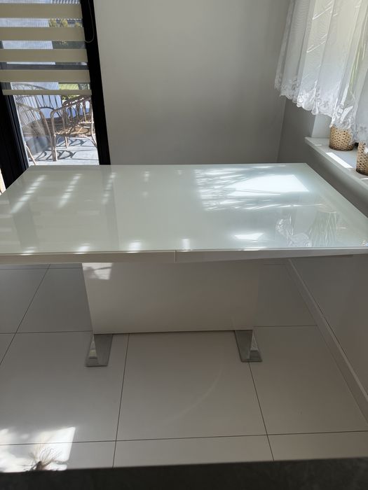 Stół do jadalni rozkładany 150–210 cm + szyba GRATIS