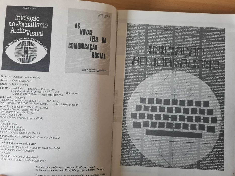 Livro "Iniciação ao Jornalismo" de Victor Silva Lopes