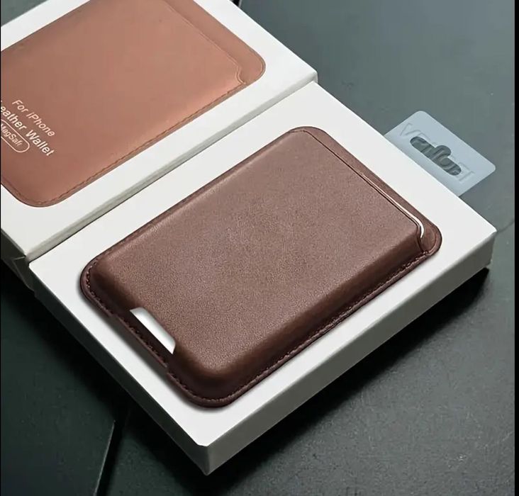 Leather iPhone Wallet carteira magnética para telefone