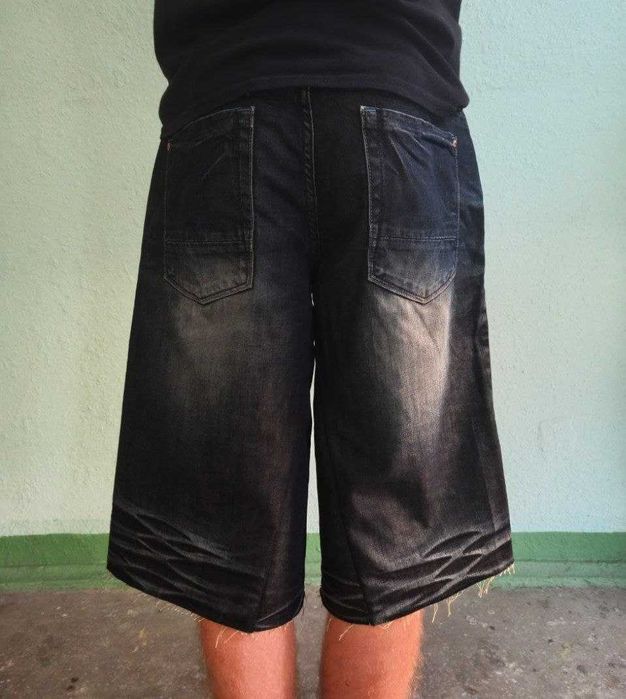 Baggy shorts шорти беггі rap shorts джинсові широкі шорти jorts archive washed shorts opium кльош шорти jeans shorts custom baggy jeans flared vintage