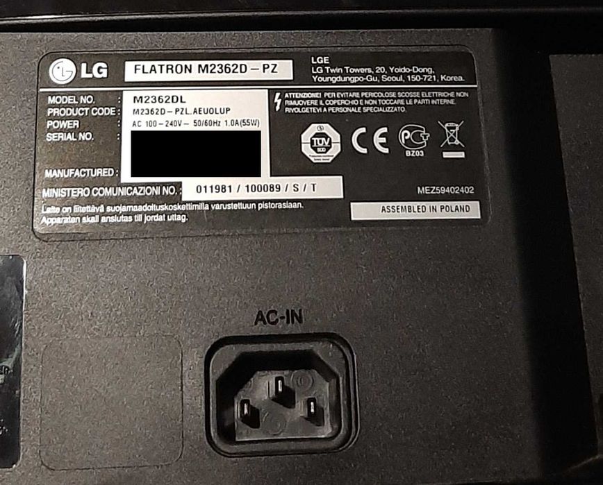 TV/LG Full HD (com defeito)