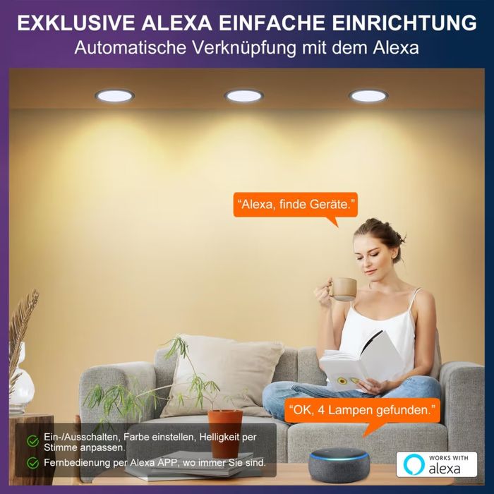 Reflektory LED DUSKTEC 230 V , 10W-8szt . Czarny