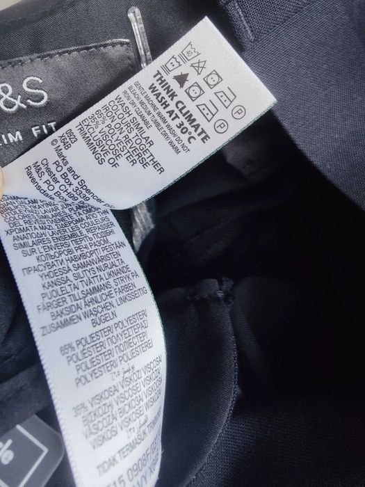 Джинсы брюки Marks&Spencer trousers United Kingdom w32 dark navy.