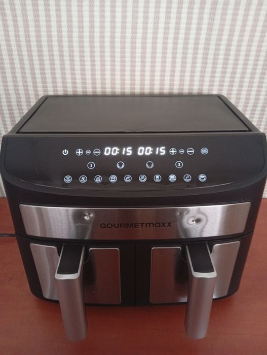 Frytkownica frytownica airfryer dwukomorowa beztłuszczowa