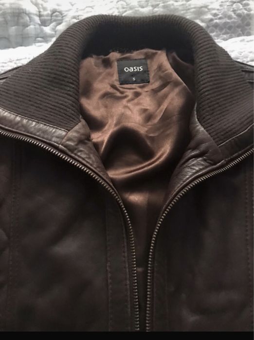 Skórzana kurtka damska ramoneska bomberka skóra naturalna