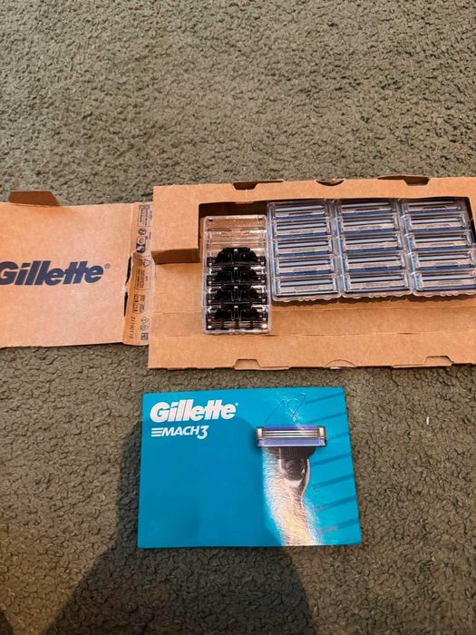 Wkłady do maszynki Gillette Mach3 3 ostrza pasek smarujący 18 sztuk 22066(7)