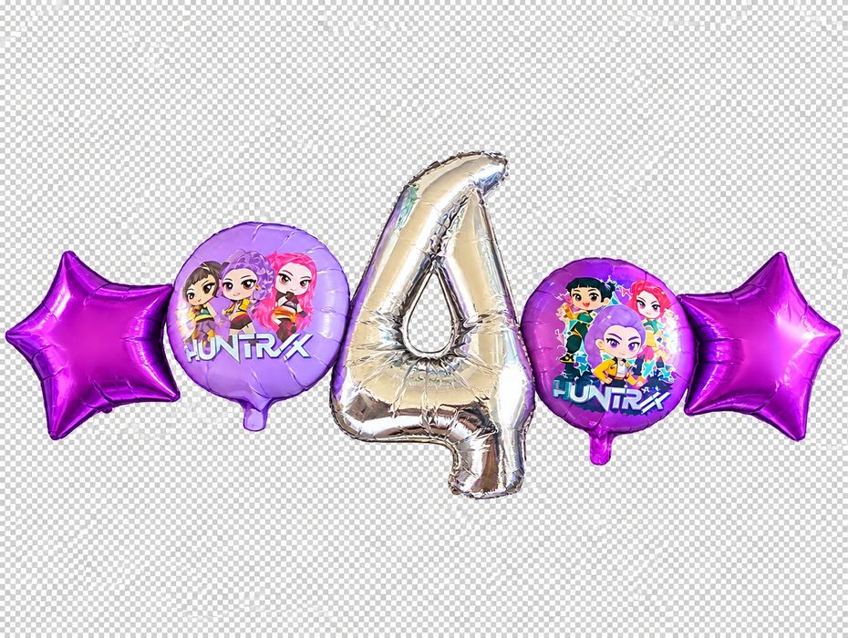 Kit de decoração para festa de aniversário com o tema Guerreiras K-pop (usado)