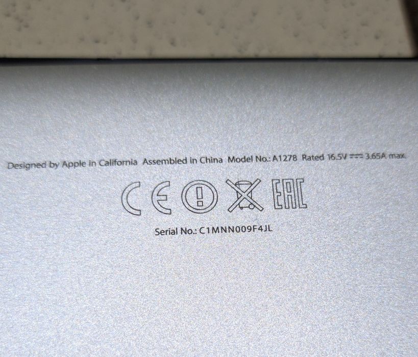 MacBook Pro 13″ A1278, Mid-2012