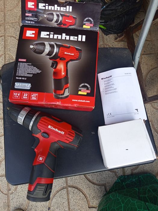 Aparafusadora usada uma vez