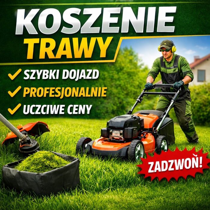 Koszenie trawy • Profesjonalnie • Tychy