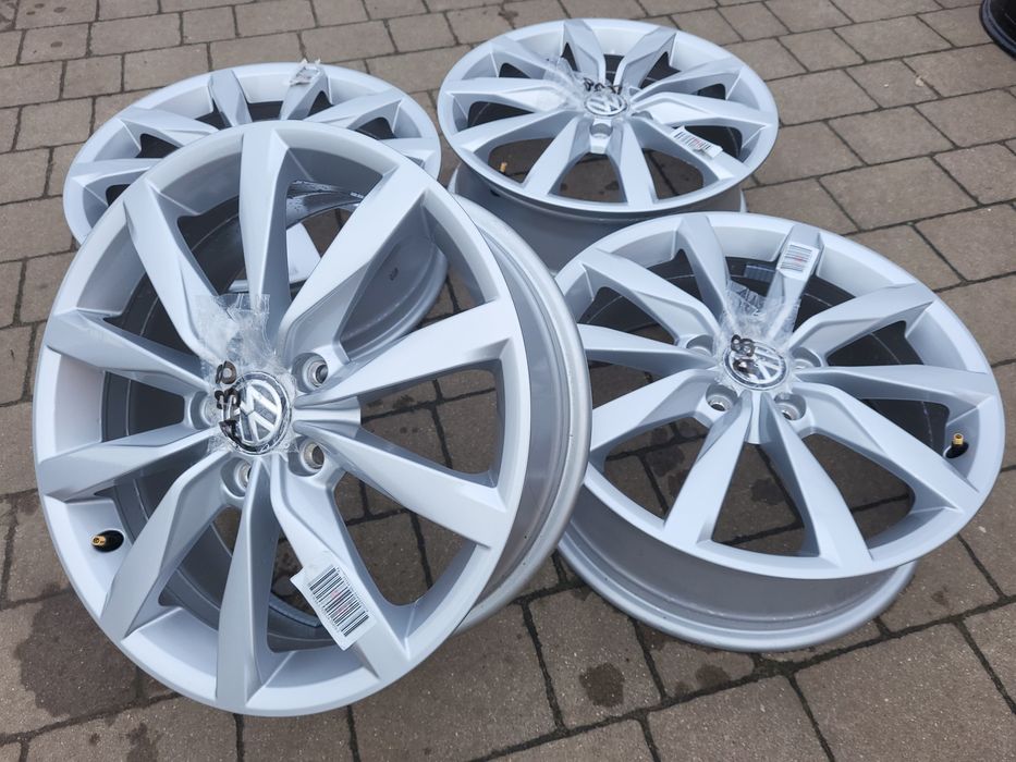Alufelgi oryginal VW 5G0 5x112 6Jx17 et48 cb57,1mm jak nowe, 2020rok