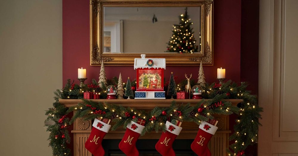 Latarenka Lampion Świąteczny Ozdoba Dekoracja Domek Mikołaj Grający