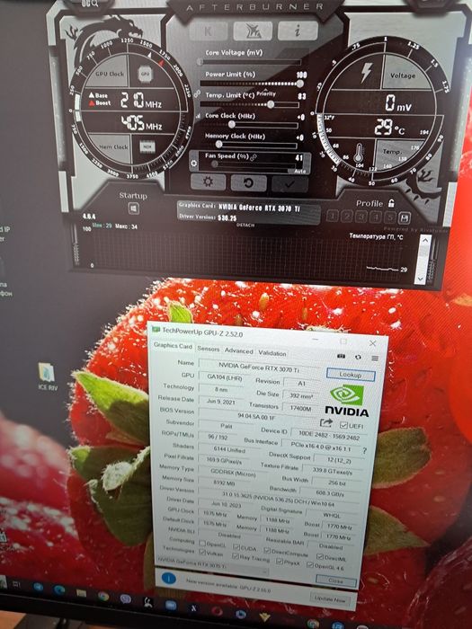Видеокарта б\у SAPPHIRE RX480 8GB холодные отличное состояние