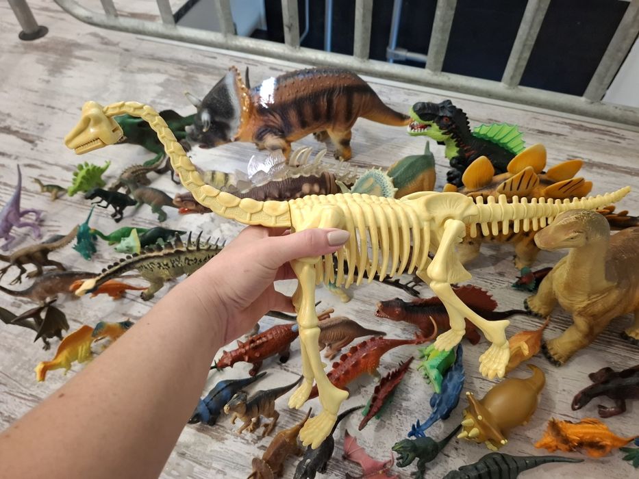 Kolekcja dinozaurów. Ponad 60 szt.