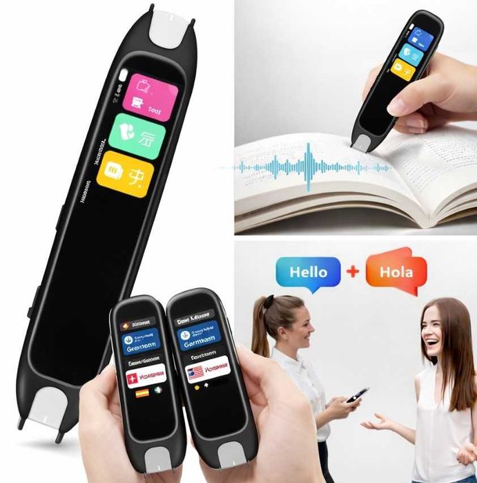 Elektroniczny Tłumacz Języków Translator Tekstu Mowy Ekran Dotykowy