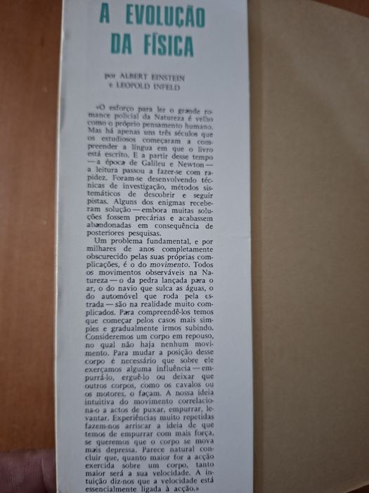 A Evolução da Fisica