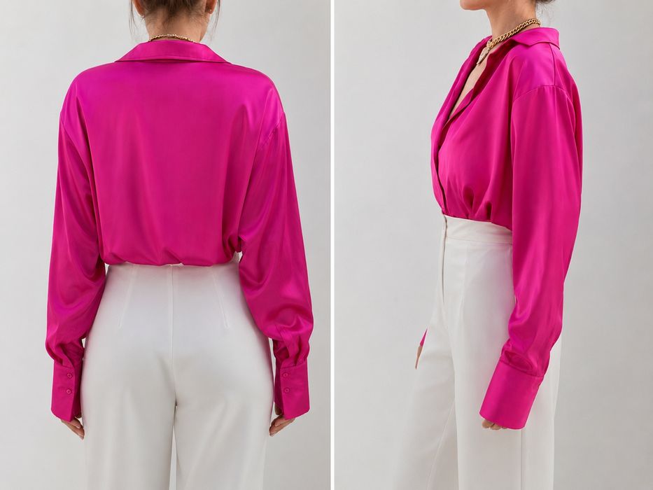 Атласна блуза SHEIN