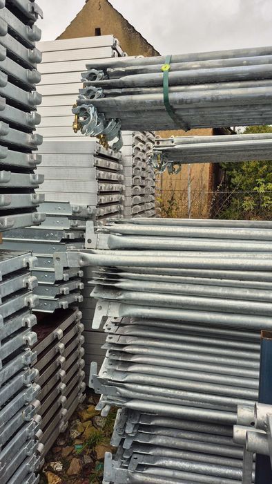 Rusztowanie 200 m2 podesty alu fasadowe ramowe klin typ altrad baumann