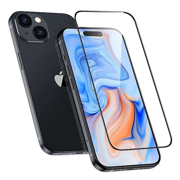 Szkło hartowane Esr Armorite na iPhone 15 Plus - czarne