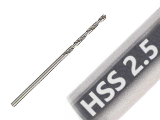 Wiertło Wiertła do METALU STALI Tworzyw sztucznych NWKa HSS 2,5 mm (10szt)