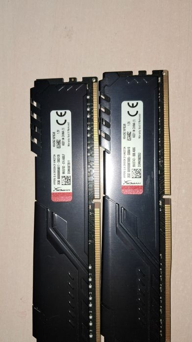 Memória RAM Kingston 16GB HyperX Fury DDR4 2666MHz CL16 Black - HX426C16FB3/8 x2