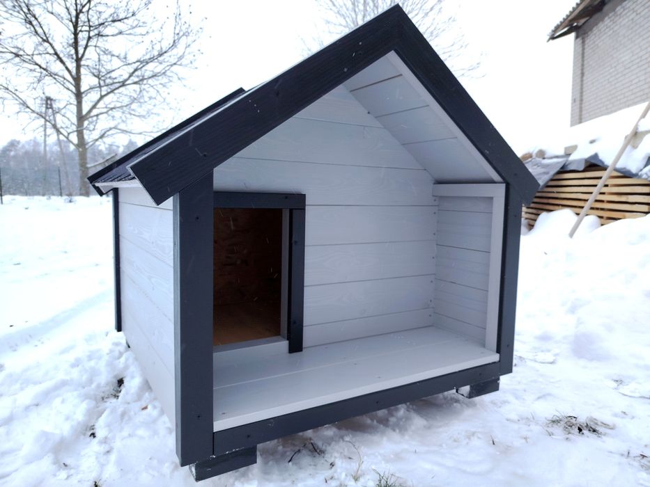 Buda dla psa Ocieplona Z Tarasem