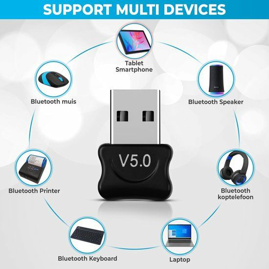 USB адаптер модулятор стандарт Bluetooth v5.0 (блютуз - блютус)