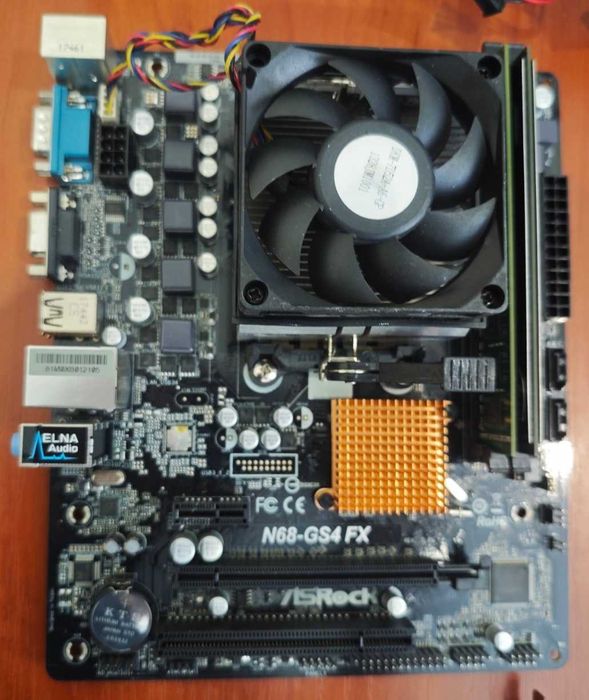 Комплект для збірки пк: ASRock N68-GS4 FX+Athlon II X2 260U+G210 1GB DDR3+БЖ400Вт