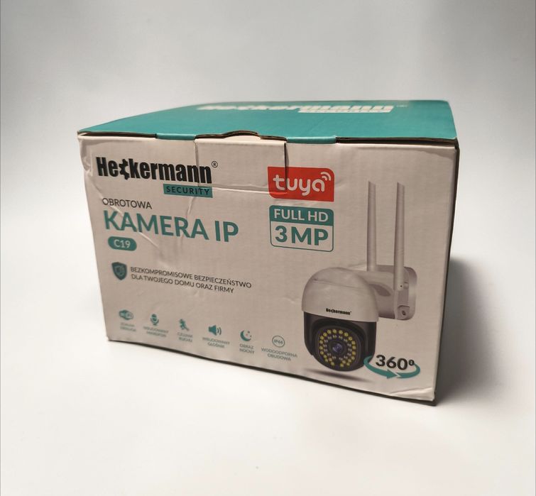 Kamera IP WiFi Obrotowa HECKERMANN C19 | 3MP Full HD | Tuya Smart | IP