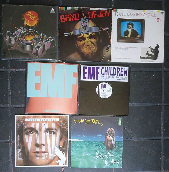 Vinil; Joy, Band of Joy. EMF, Lou Read, Peter Frampton, David Lee Roth