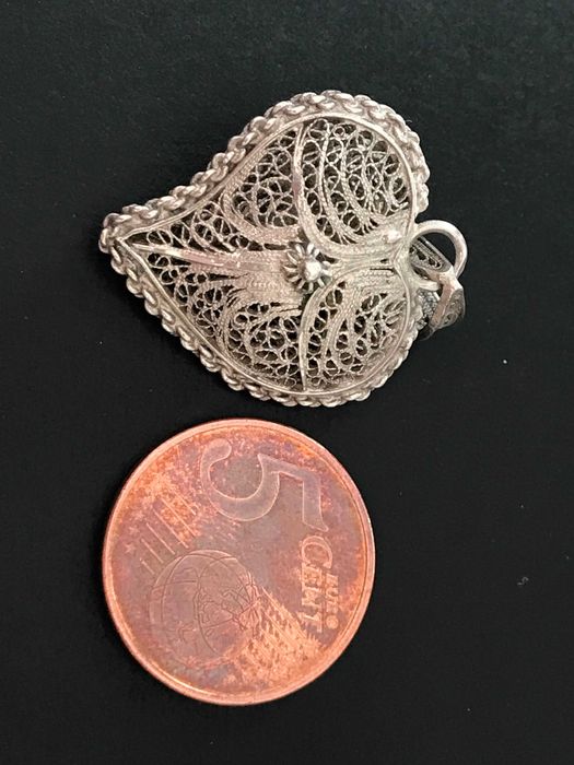 Coração Filigrana - Prata