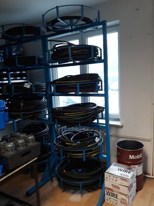 Regał na węże hydrauliczne Stojak na węże hydrauliczne NOWY FV