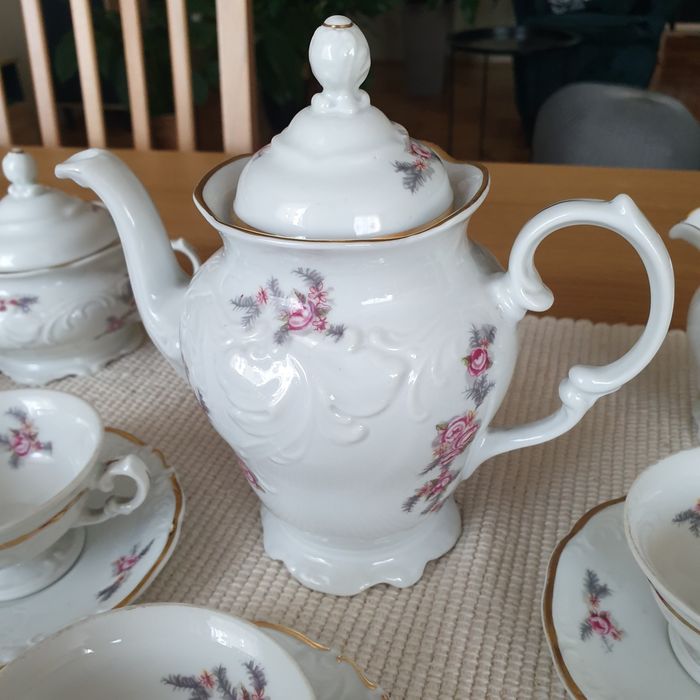 Stara porcelana Wałbrzych serwis do kawy