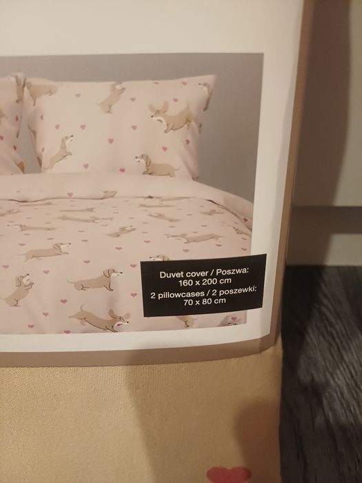 Pościel 160x200 jamniki pieski