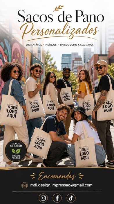 Sacos pano multifunções