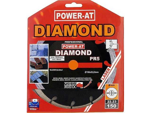 Tarcza tarcze diamentowa PR5 do cięcia betonu kostki cegły segmentowa 150