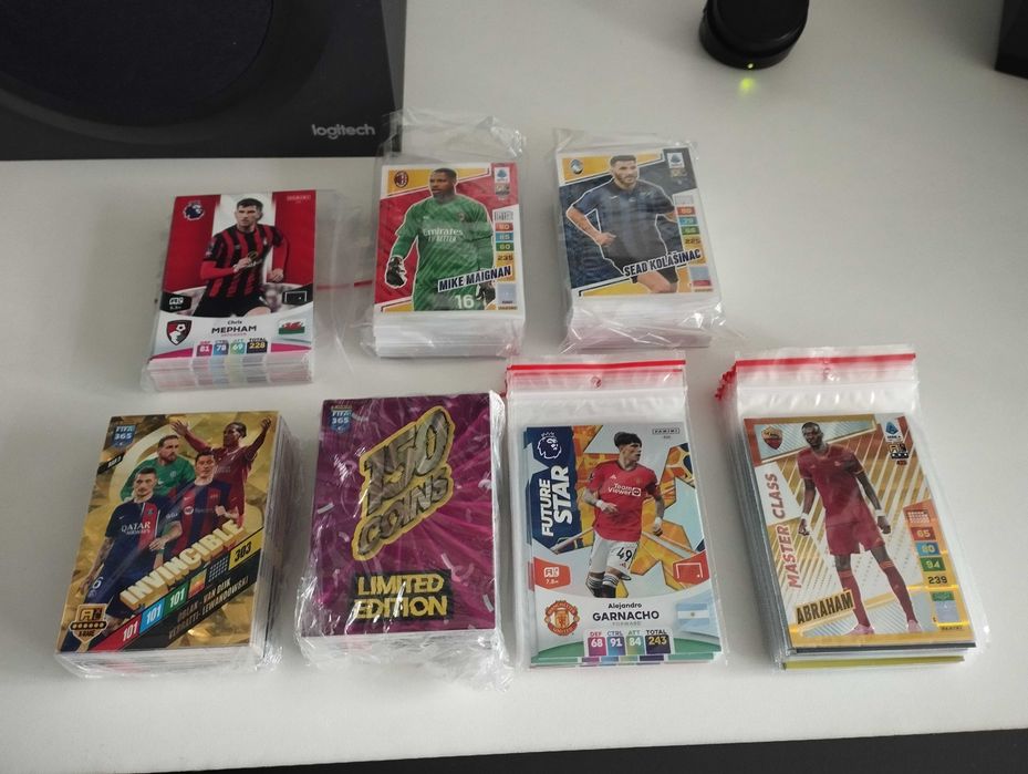 Karty piłkarskie Panini 2024: FIFA365, liga angielska, włoska, 420 szt