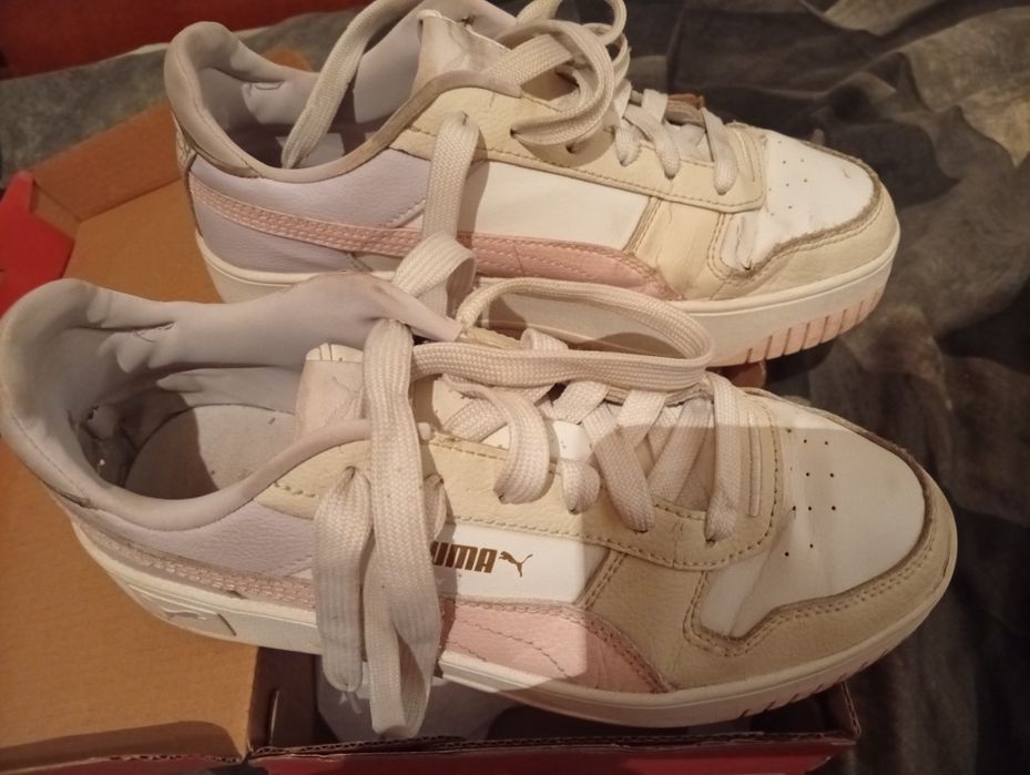 Кросівки PUMA White-Gold 38 Carina 3.0 Jr