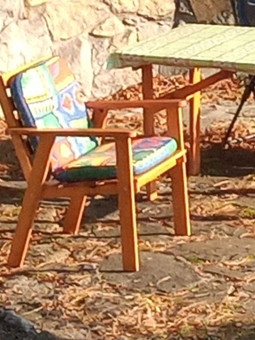 Fotel ogrodowy ,lekki ,drewniany .