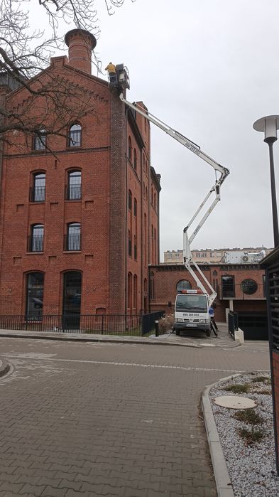 Usługi podnośnikem koszowym/zwyżka/usługi budowlane