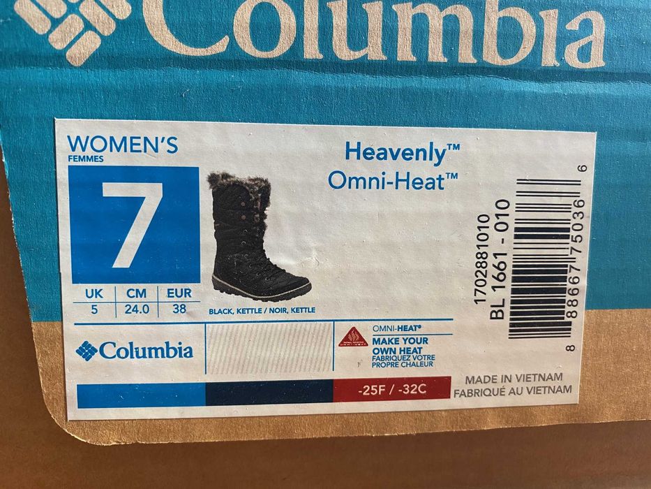 Сапоги Columbia omni-heat BL1661-010 38 размер