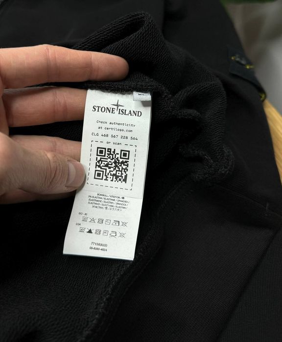 Топовий світшот STONE ISLAND BLACK