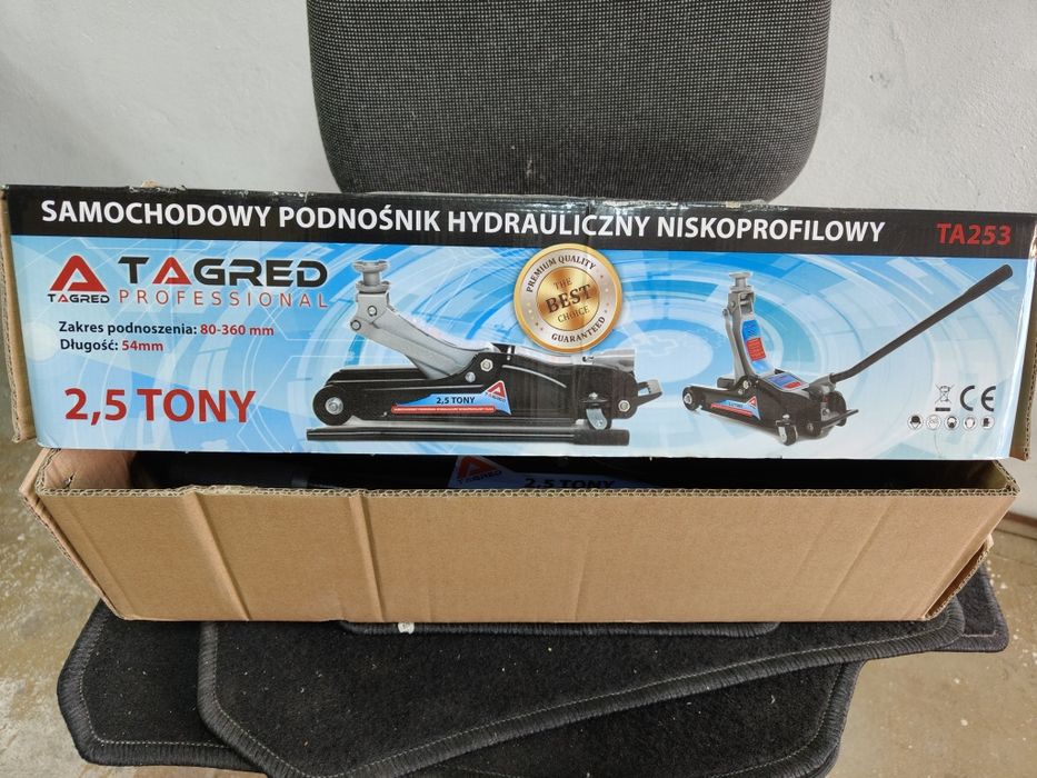 Podnośnik samochodowy nisko profilowy 2,5t typu żabka